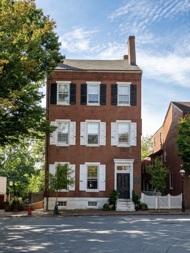 Historic Terry House in Old New Castle, Delaware