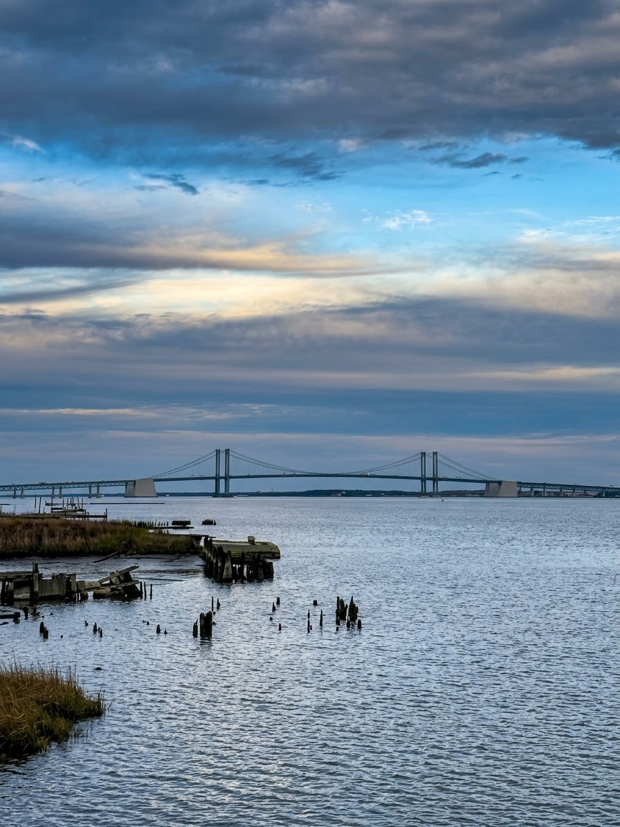 Delaware Memorial Bridge View from Old New Castle